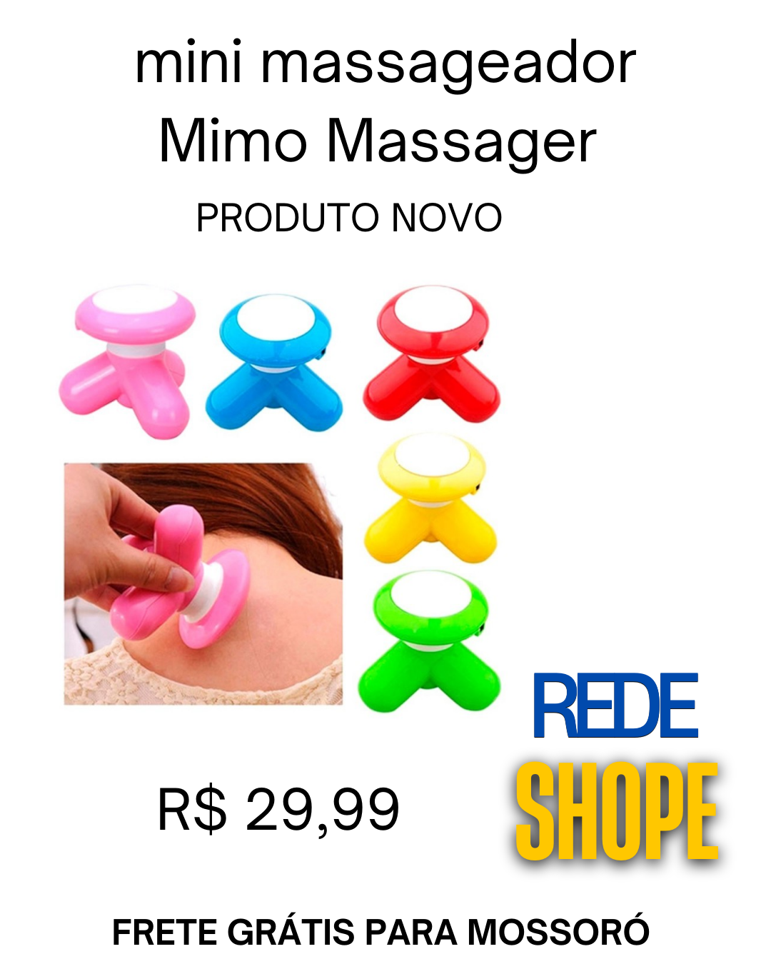 mini massageador elétrico portátil Mimo - Imagem 2