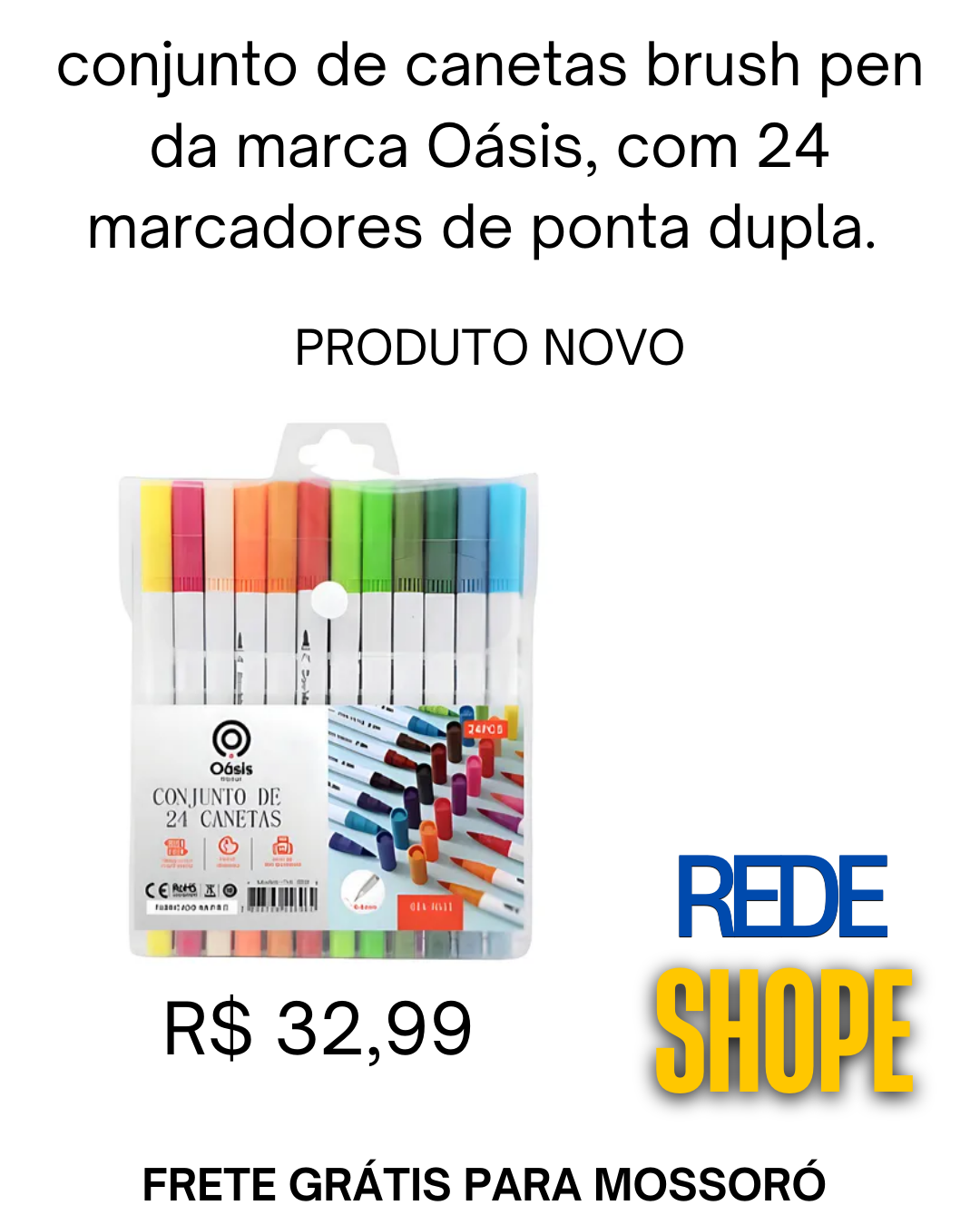 conjunto de 24 marcadores Oasis - Imagem 2