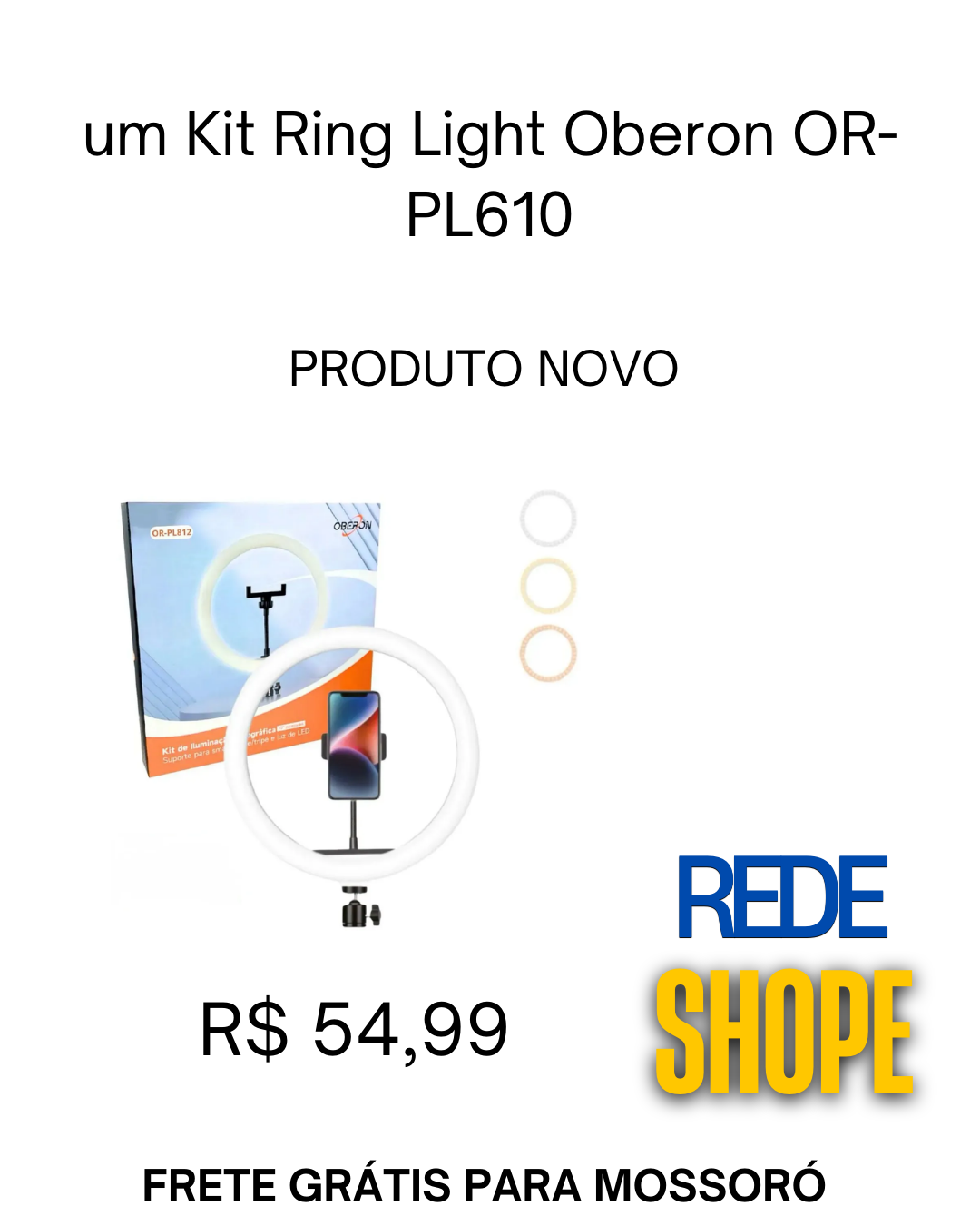 kit de iluminação fotográfica Oberon-10p - Imagem 2