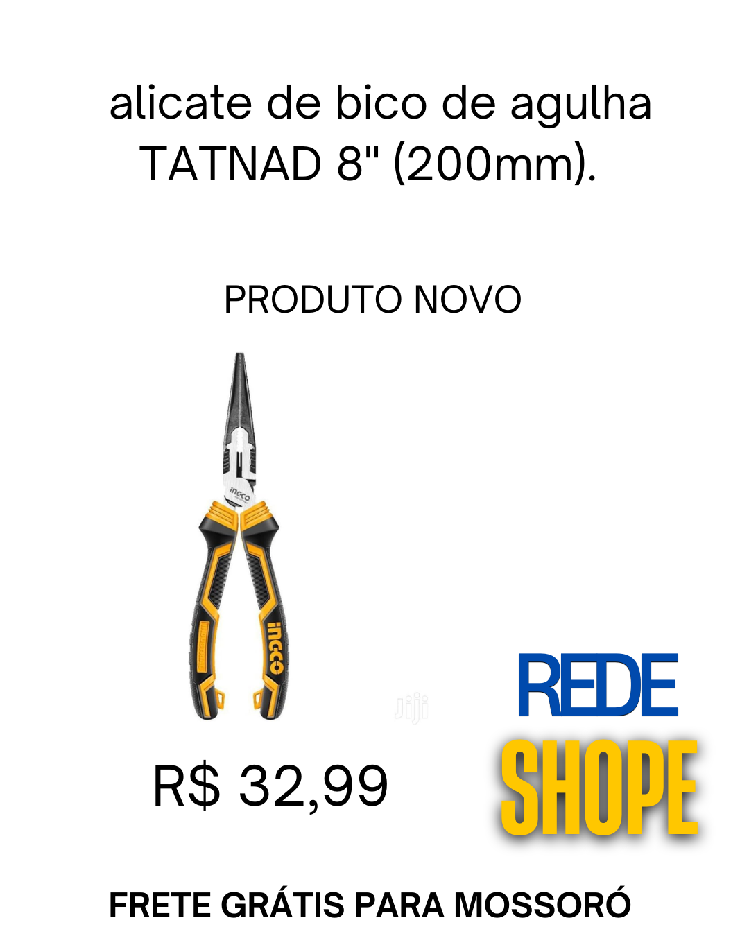 alicate de bico de agulha Tatnad - Imagem 2