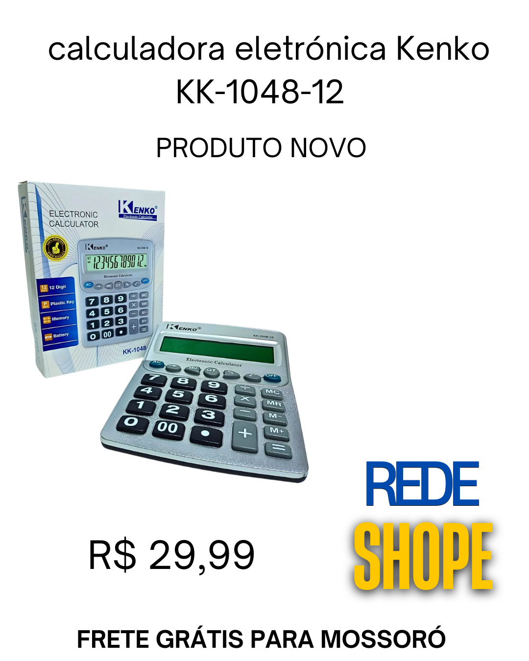 Calculadora Eletrônica Kenko - Imagem 2