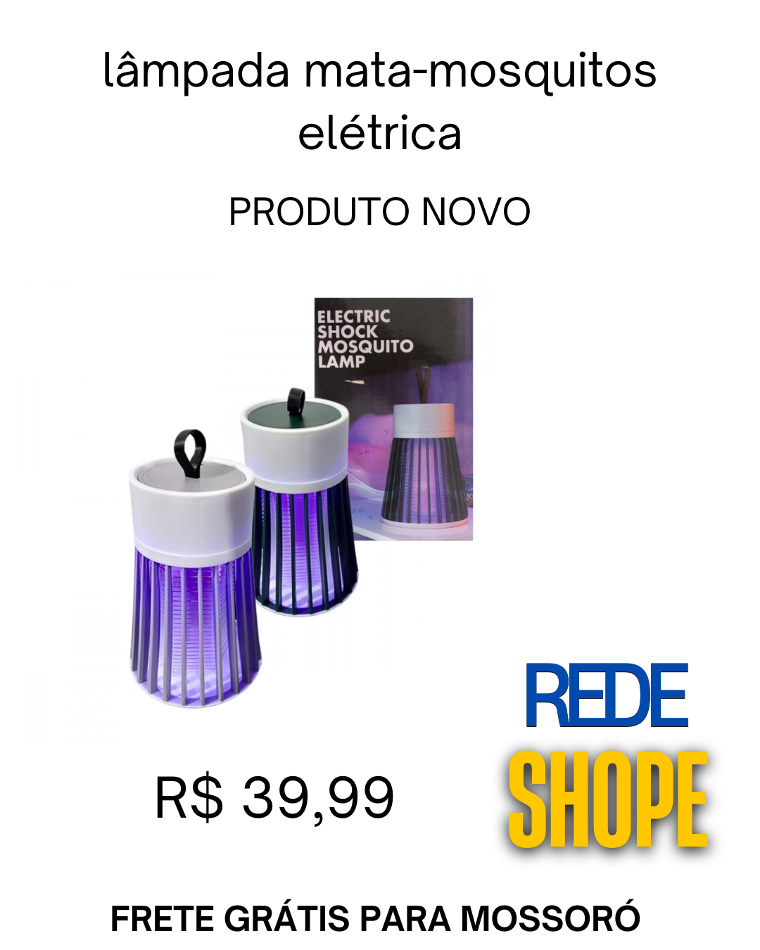 lâmpada elétrica mata-mosquitos que utiliza luz UV - Imagem 2