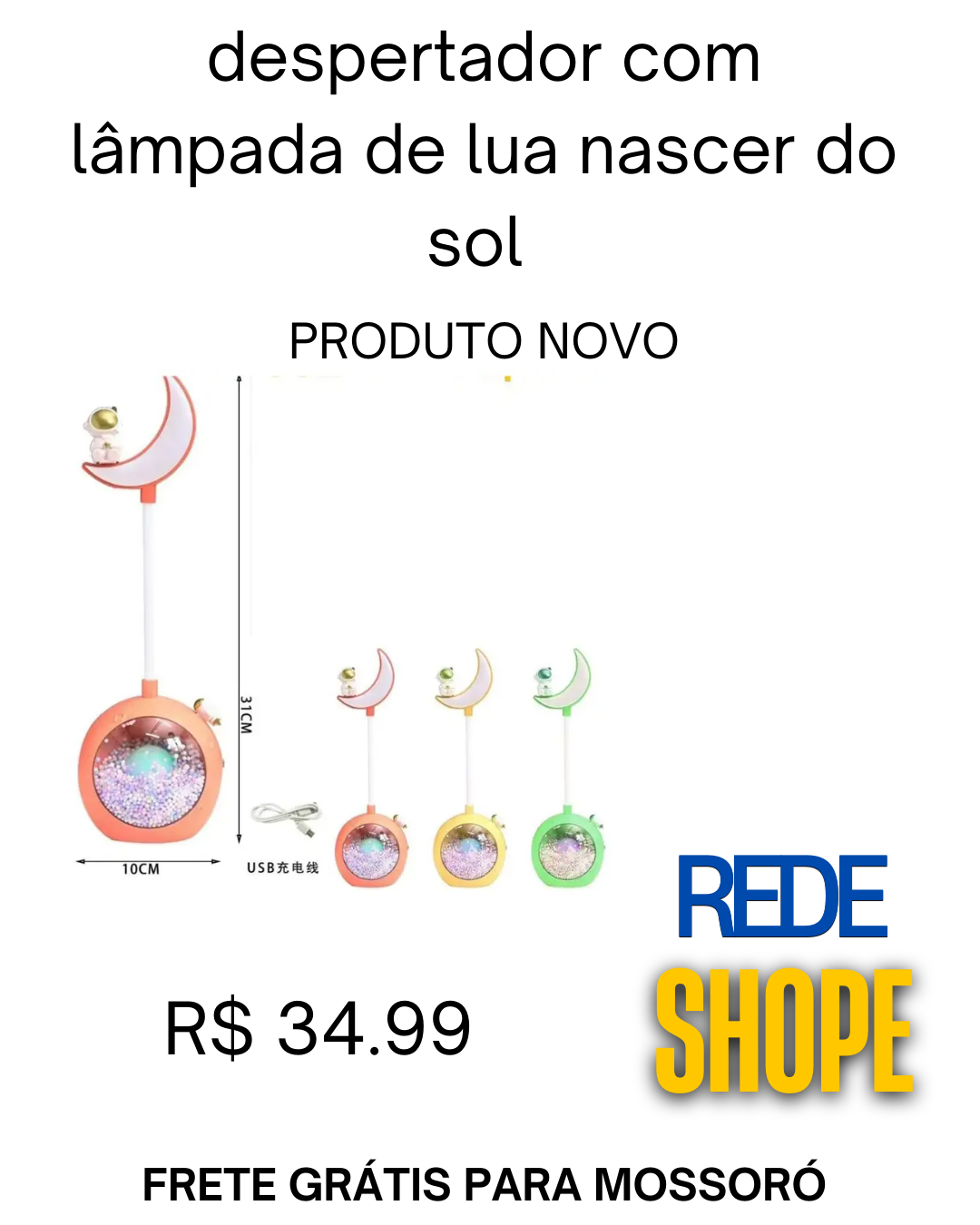 uma luminária de mesa LED flexível e recarregável - Imagem 2