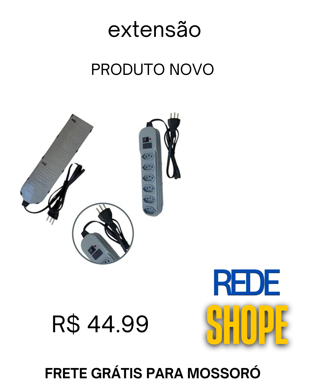 Extensão Múltipla 5 Tomadas - Imagem 2