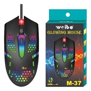 mouse Weibo Glowing Mouse M-37 com fio USB
