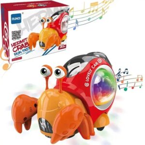 caranguejo eremita musical e luminoso com função "bate e volta".