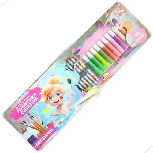 Kit Maleta Para Crianças Colorir é Perfeito Para Estimular a Criatividade e Imaginação Dos Pequenos - Imagem 2