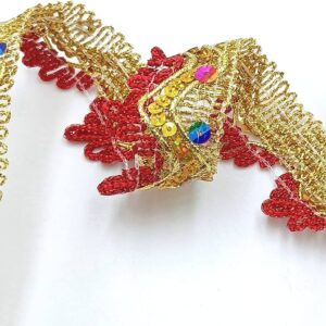 decorações de Natal douradas e vermelhas com glitter em forma de rena