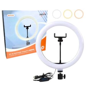 kit de iluminação fotográfica Oberon OR-PL12 de 12 polegadas
