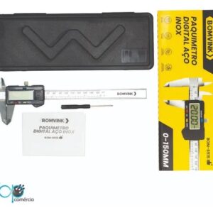 paquímetro digital de aço inoxidável
