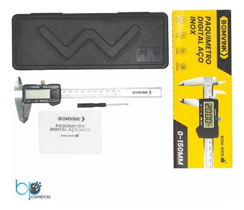 paquímetro digital de aço inoxidável