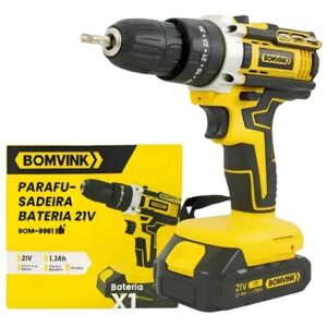 parafusadeira/furadeira a bateria Bomvink 21V, modelo BOM-9961