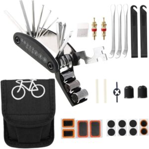 kit de ferramentas de reparação de bicicletas multifuncional de 16 em 1