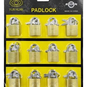 cartela de 12 cadeados