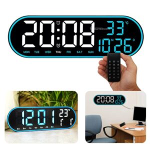 relógio digital LED Lelong LE-2163 de parede e mesa