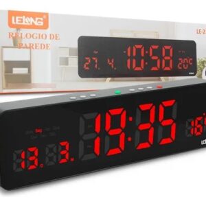 relógio de parede digital Lelong LE-2138
