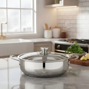 panela de aço inoxidável