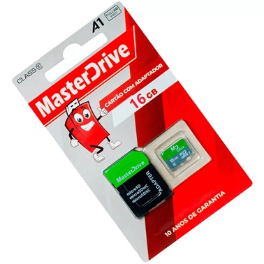 cartão de memória MasterDrive de 16 GB