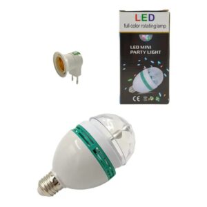 Lâmpada Colorida Giratória Mini Party Light LED