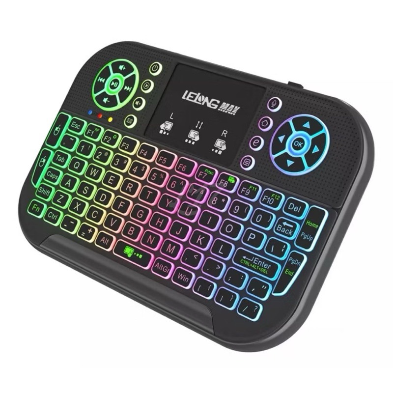 mini teclado sem fio iluminado Lelong Max LE-7704-1. - Imagem 2