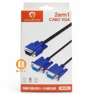 cabo VGA 2 em 1 H'maston modelo MU35.