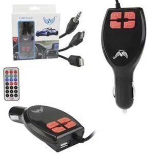 transmissor FM veicular ou kit de áudio automotivo com tela LCD. 