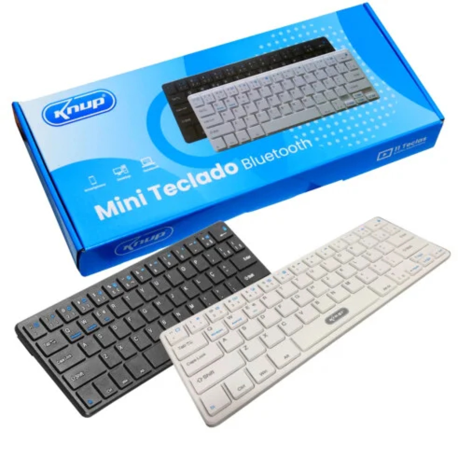 Mini Teclado Bluetooth Knup KP-TE109.