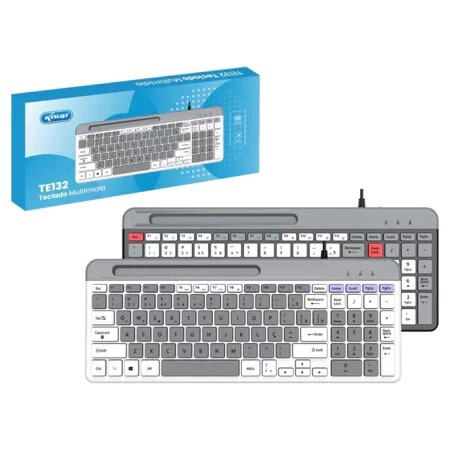 Teclado Multimídia Knup TE132.