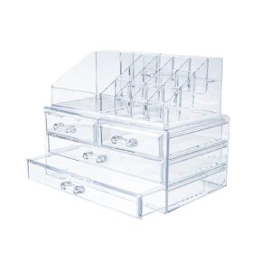 organizador de maquiagem transparente da marca Oásis, modelo OIH-4241.