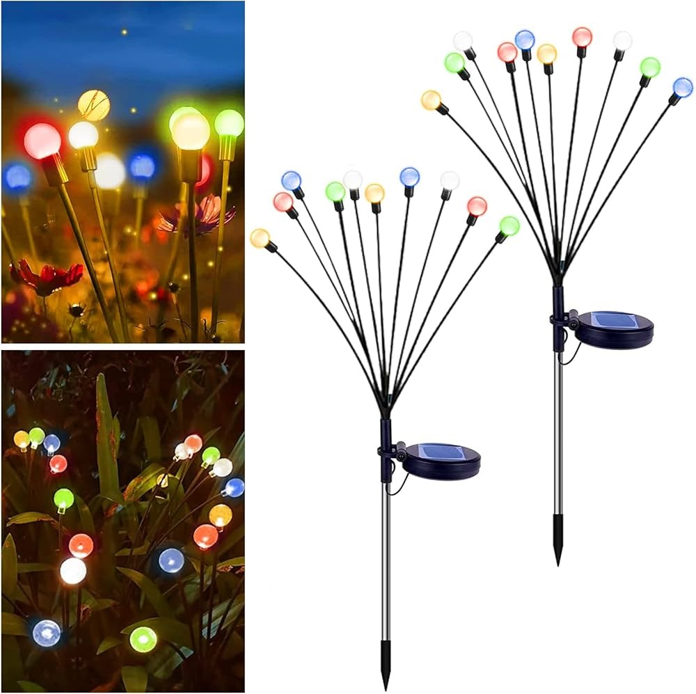 conjunto de Luzes de Estaca Vaga-lume (Firefly lamp Stake Lights).