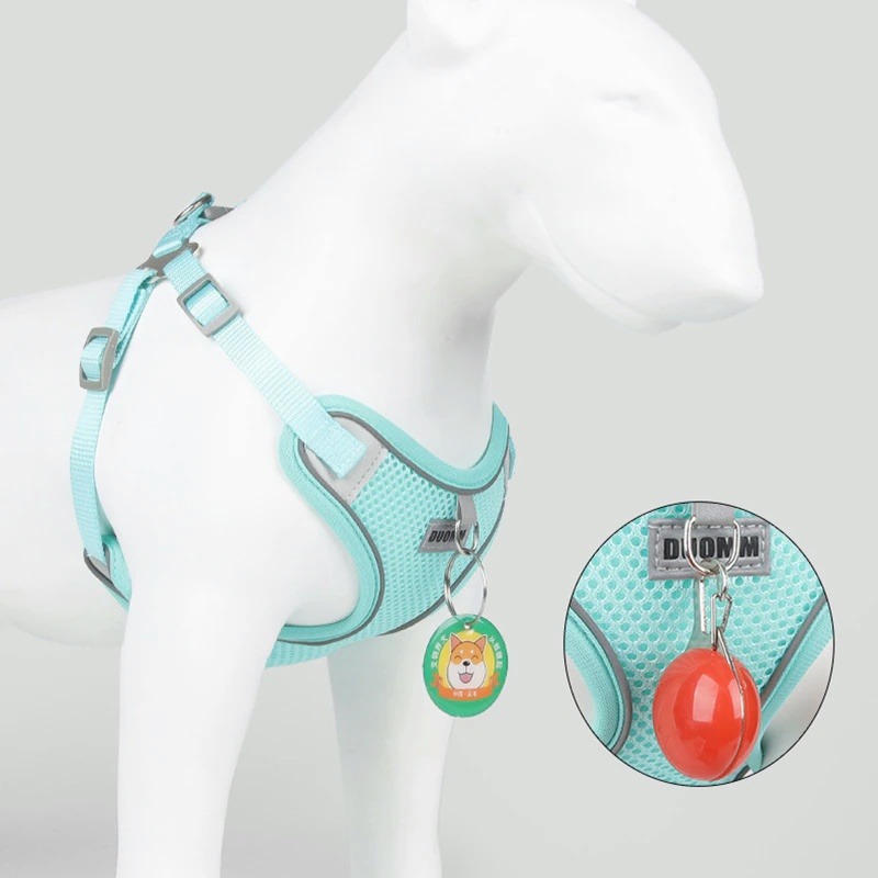 coleira com colete peitoral para animais de estimação - Imagem 2