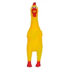 pet brinquedo de galinha de borracha que grita