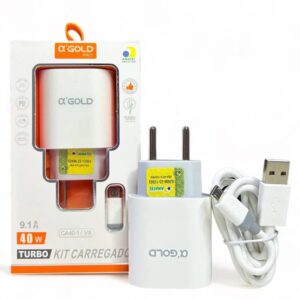 carregador turbo A'Gold Pro 30W modelo CA39-1/V8.