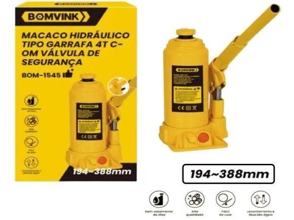 Macaco Hidráulico Tipo Garrafa Bomvink BOM-1545 - Imagem 2