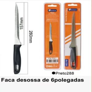 UTENSÍLIOS DOMÉSTICOS-faca de cozinha para filetar da marca CONEX (modelo FA-7241). 