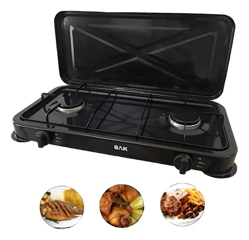 fogao ,fogareiro a gás de 2 bocas da marca BAK, modelo BK-FGS2BOC. - Imagem 2