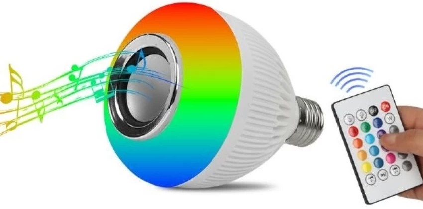 CAIXA DE SOM-jogo de luz lâmpada musical Bluetooth H'maston WJ-L2. - Imagem 2