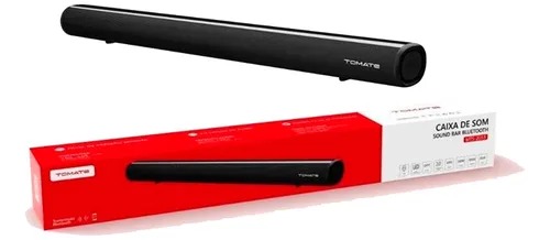 caixa de som na imagem é uma soundbar