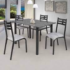 mesa com 4 cadeiras 