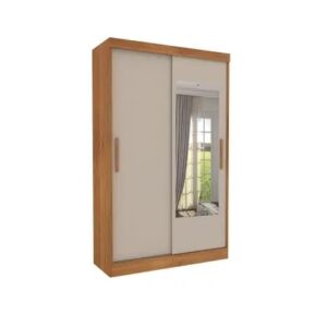 Guarda Roupa Solteiro 2 Portas 2 Gavetas - Firenze-Cinamomo