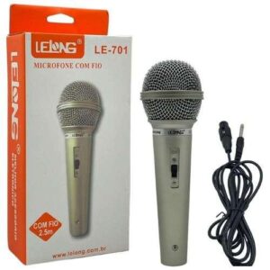 MÚSICA-microfone dinâmico com fio Lelong LE-701