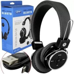 FONE-headphone Bluetooth sem fio Knup KP-367.