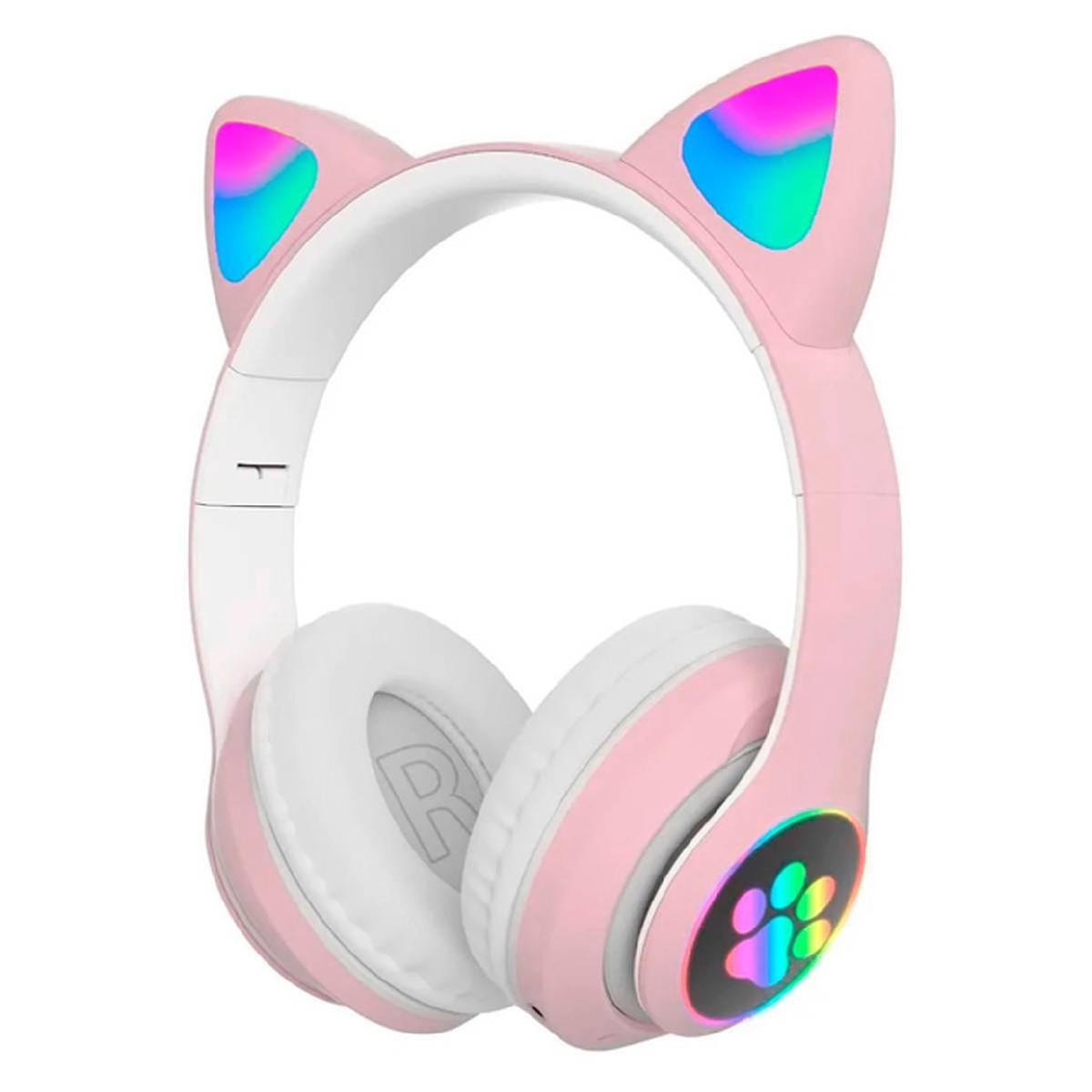 fone de ouvido Bluetooth H'maston EJ-040 com design de orelhas de gatinho. - Imagem 2