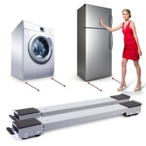 UTENSÍLIOS-suporte ajustável para eletrodomésticos, como máquinas de lavar e geladeiras