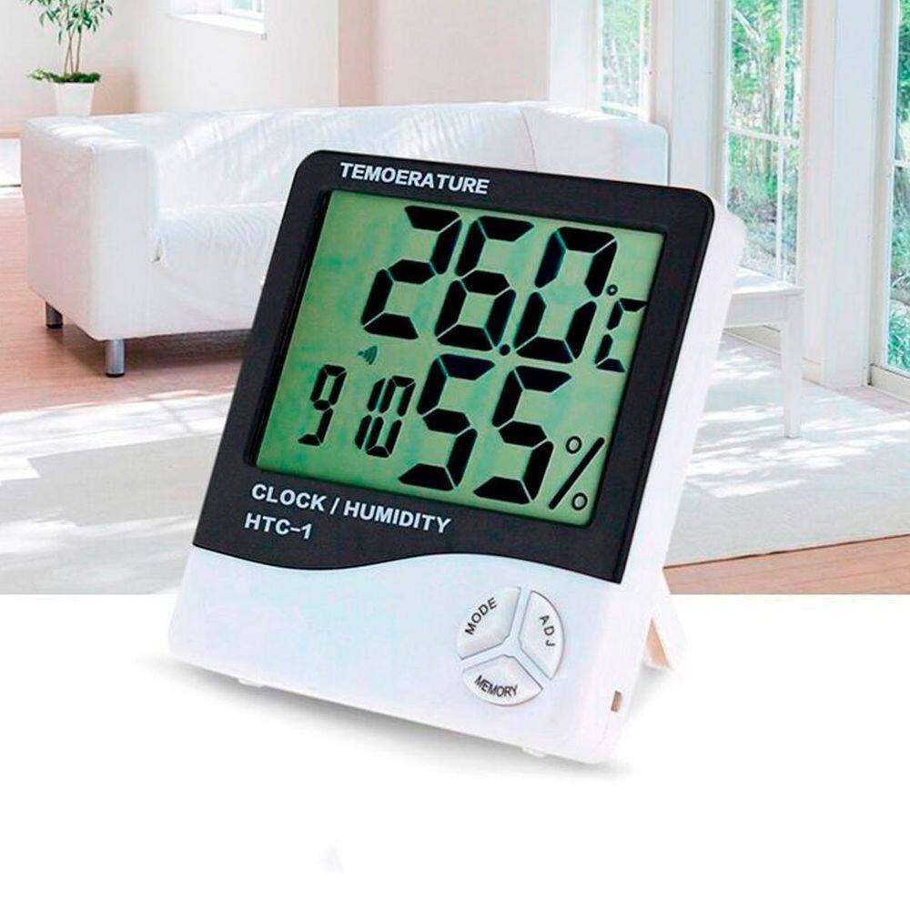 Relogio termo-higrômetro digital Lelong LE-8129.