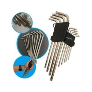 ferramentas   jogo de chaves Torx tipo L da marca Trevo.