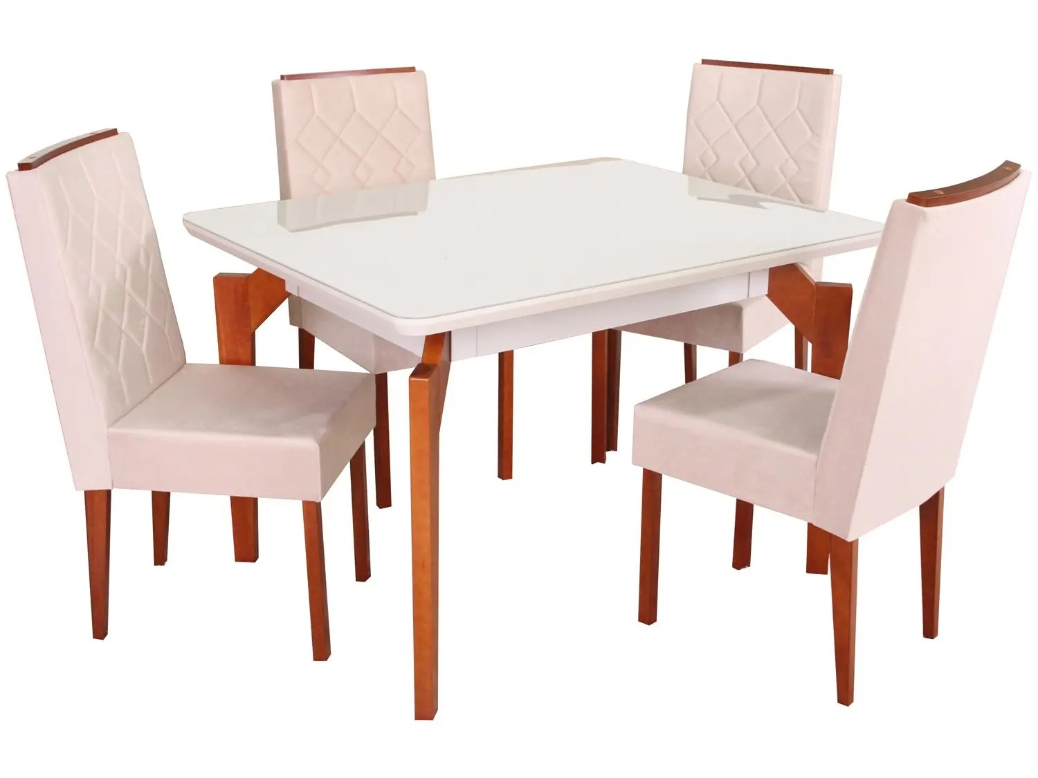 MESA- conjunto de mesa de jantar com 4 CADEIRAS - Imagem 2