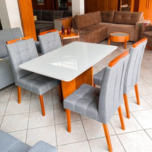 MESA- conjunto de mesa de jantar com 4 CADEIRAS