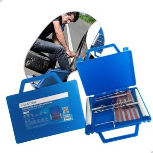 ferramentas  conjunto de ferramentas para reparo de pneus da marca Luatek.   Nome do Kit: LWJ-199