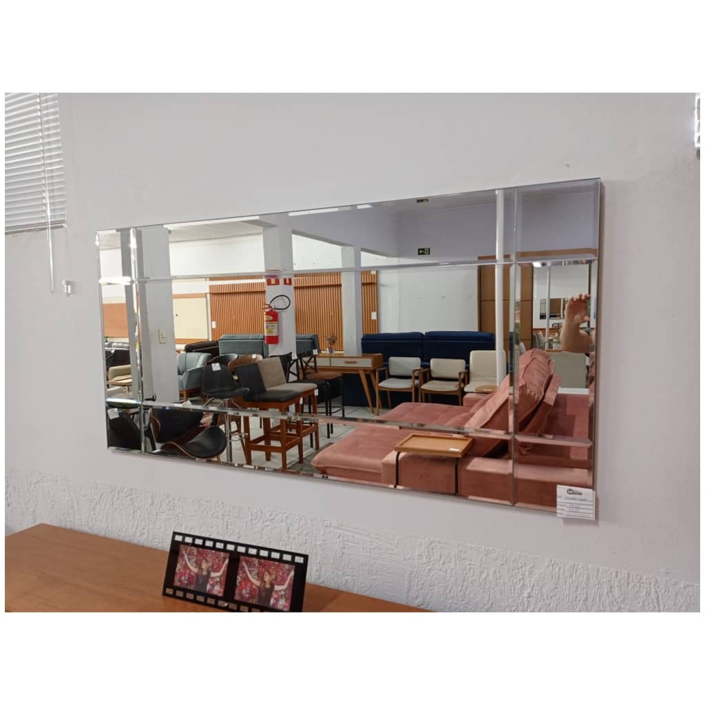 espelho bisotê retangular